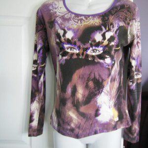 MISS SIXTY LONG SLEEVE TOP. SIZE MED.